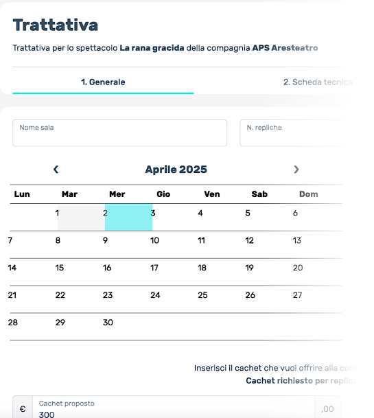 Screenshot trattativa
